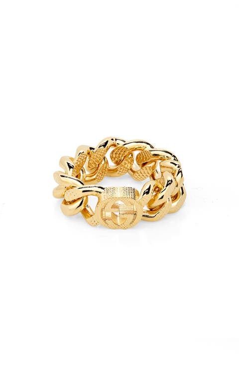 Interlocking G Gourmette Chain Link Ring
