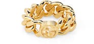 Gucci Interlocking G Gourmette Chain Link Ring