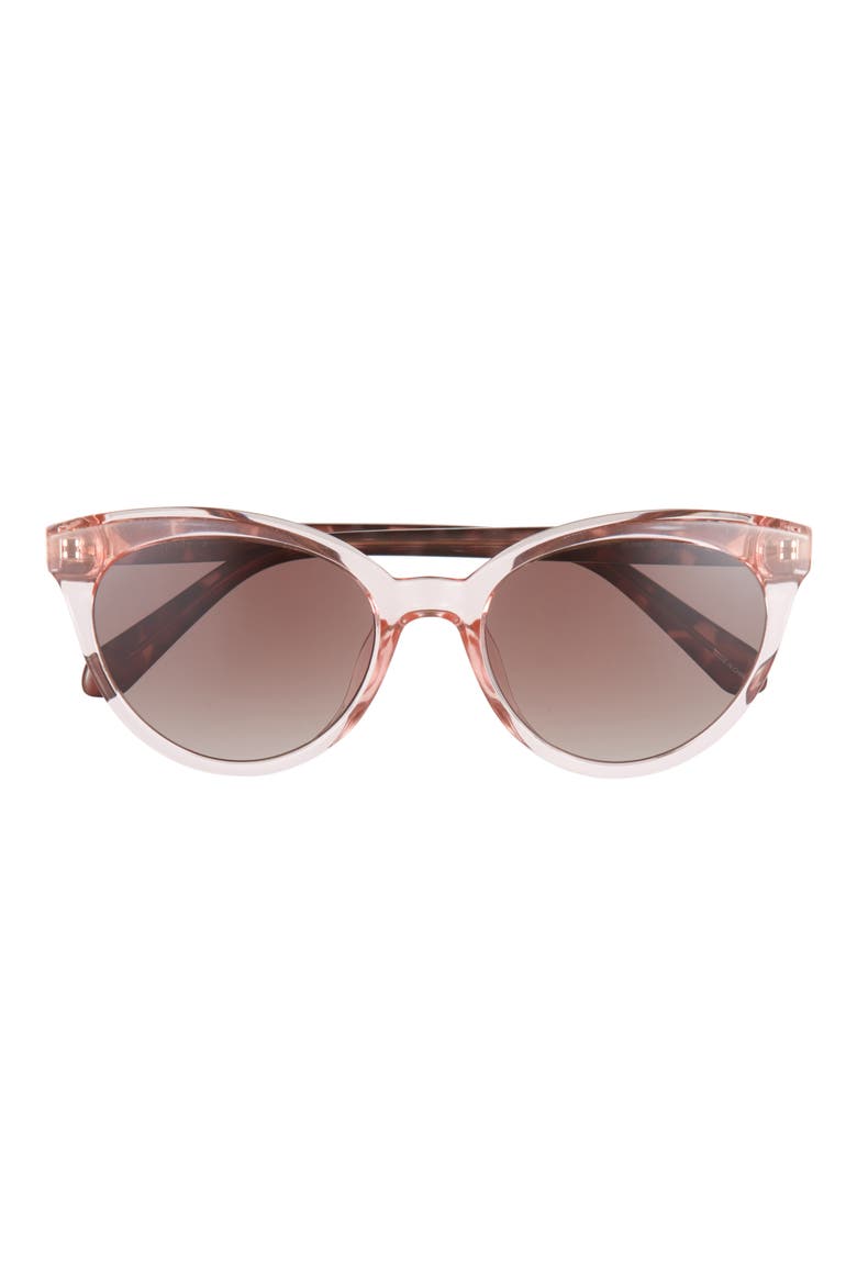 tamara 54mm rectangle sunglasses, Main, color, PINK/ BROWN FUCHSIA