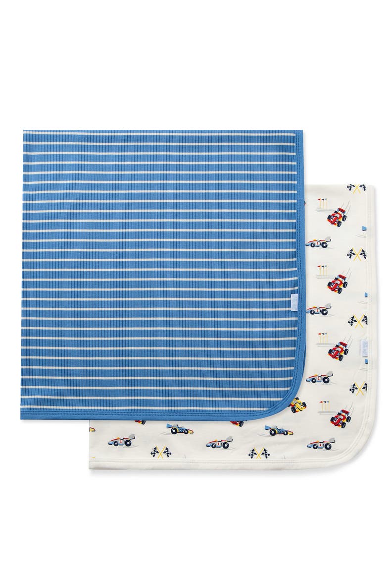 2-Pack Grand Prix Cars Receiving Blankets, Alternate, color, GRAND PRIX