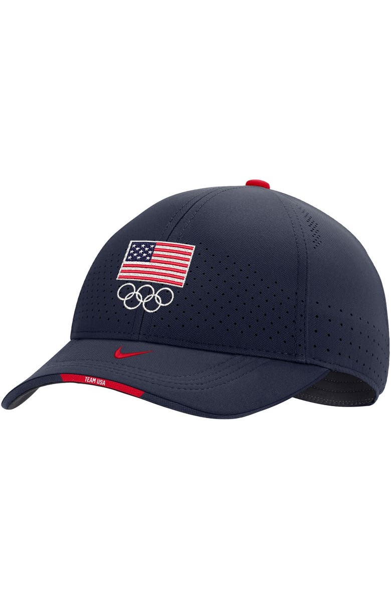 Nike Men's Nike Navy Team USA Sideline Legacy91 Performance Adjustable Hat, Main, color,