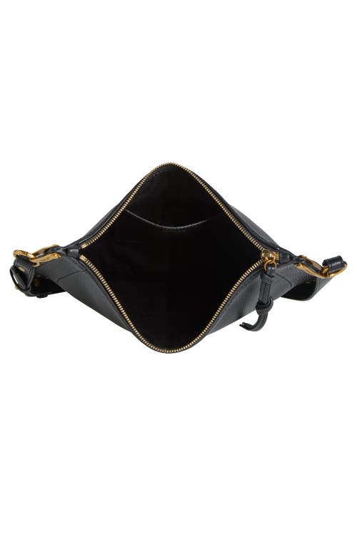 Isabel Marant Oskan Studded Grainy Leather Shoulder Bag In Black