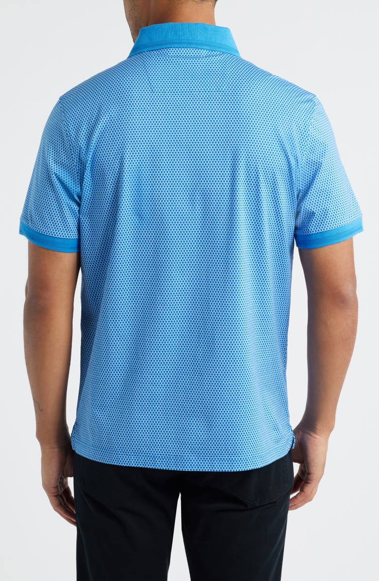 Bugatchi Vance OoohCotton<sup>®</sup> Microprint Polo, Alternate, color, Classic Blue