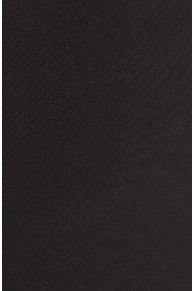 Off the Shoulder Crepe Sheath Dress, Alternate, color, BLACK