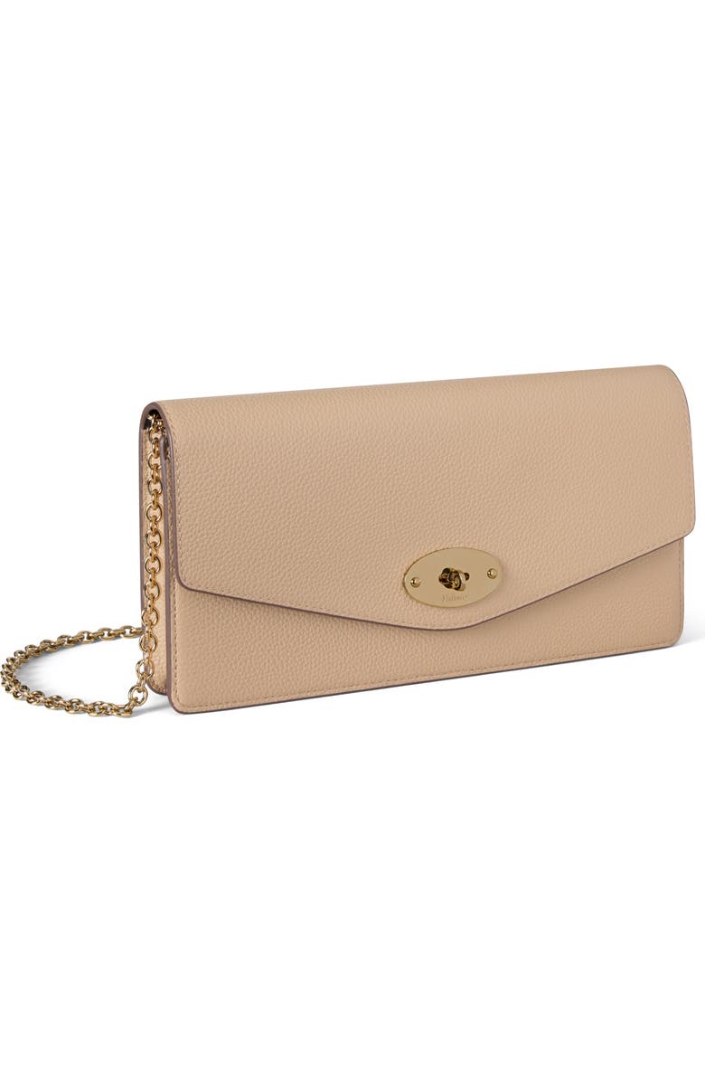 Mulberry Darley Leather Clutch, Alternate, color, Crumpet