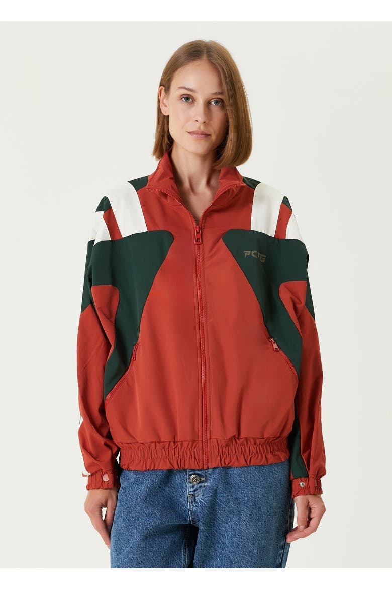 Boomerang Track Jacket, Alternate, color, Leopard