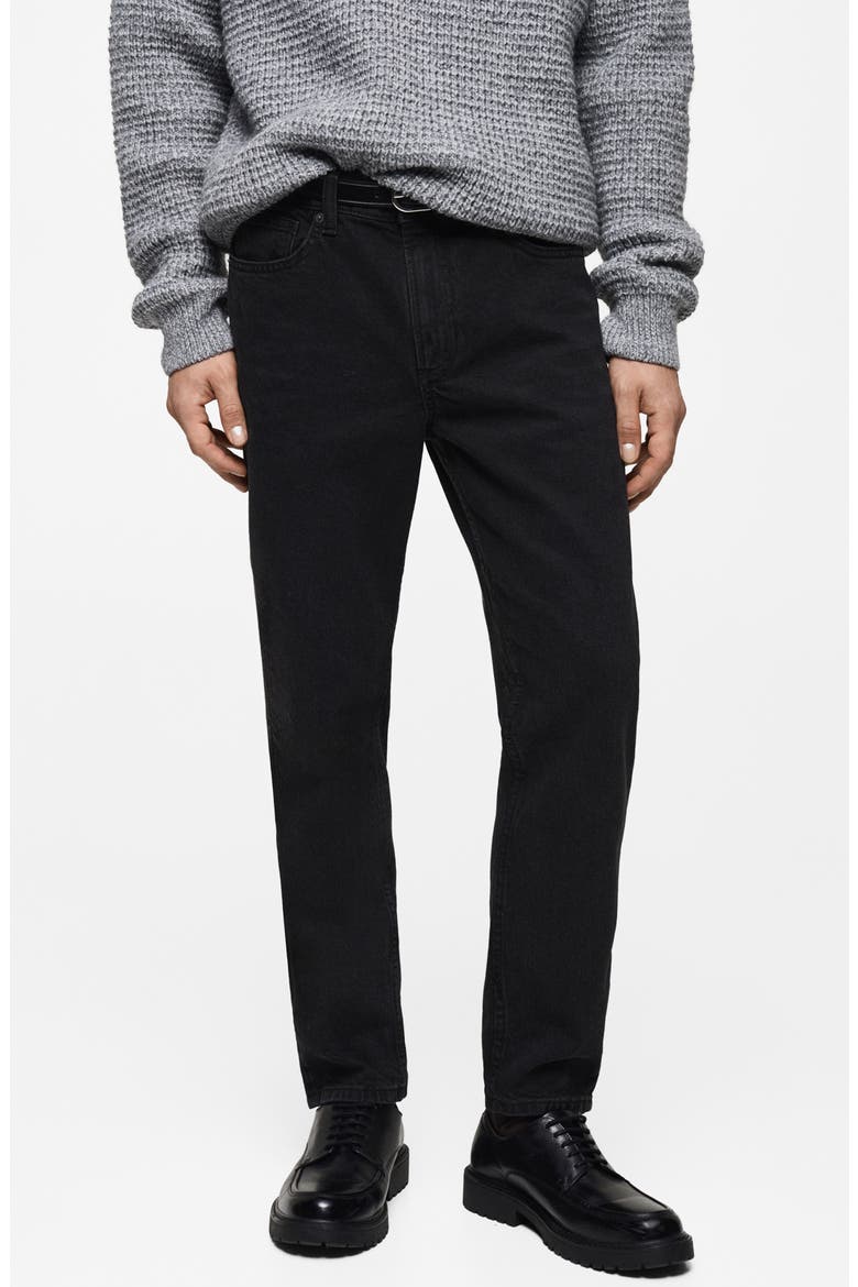 Ben Tapered Jeans, Main, color, BLACK DENIM