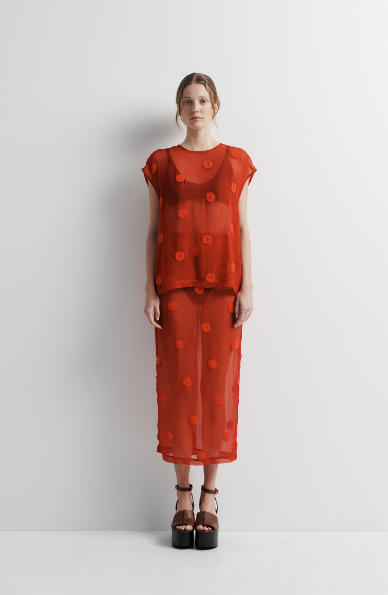 Romy Sadie Top, Main, color, Red