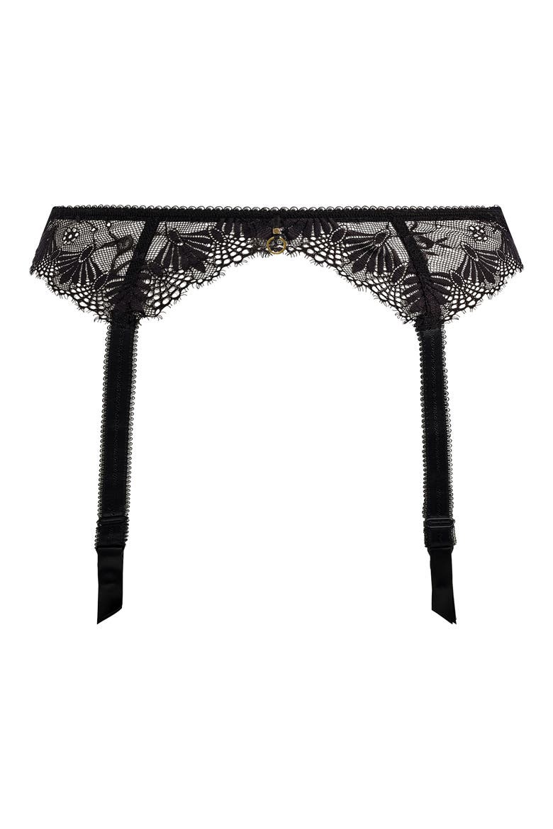 Fascinate Garter Belt, Alternate, color, BLACK