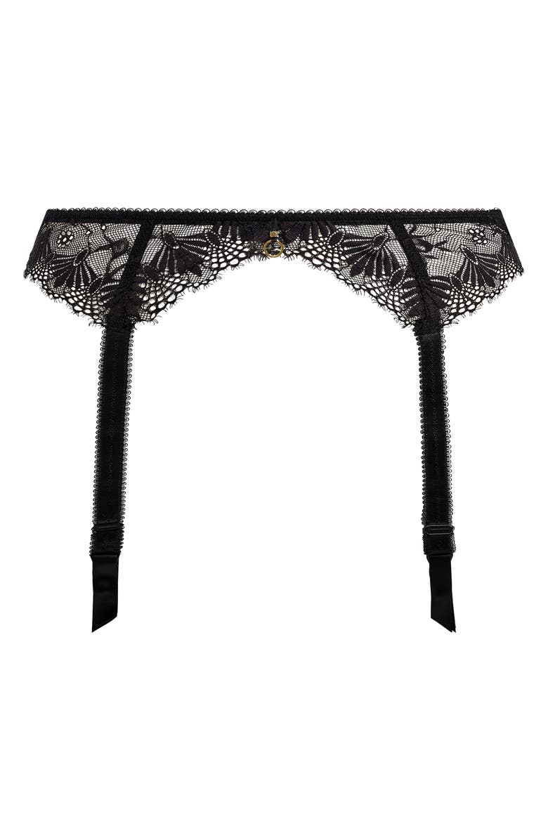 Freya Fascinate Garter Belt, Alternate, color, Black