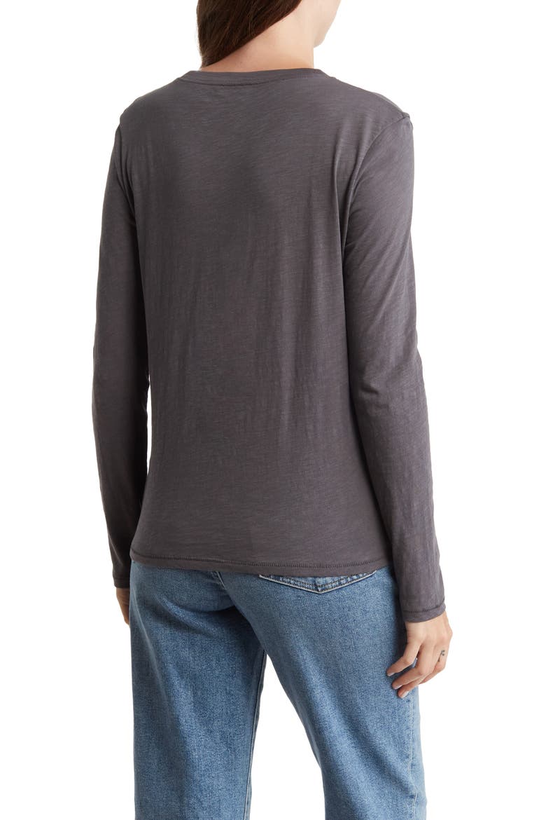 Long Sleeve Crewneck T-Shirt, Alternate, color, THUNDER GREY