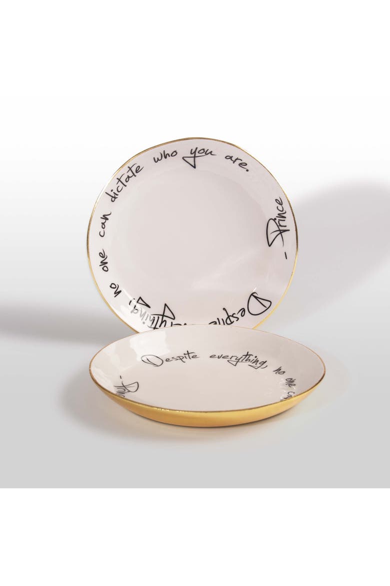 Prince - Bowl with Quote, Main, color, Gold
