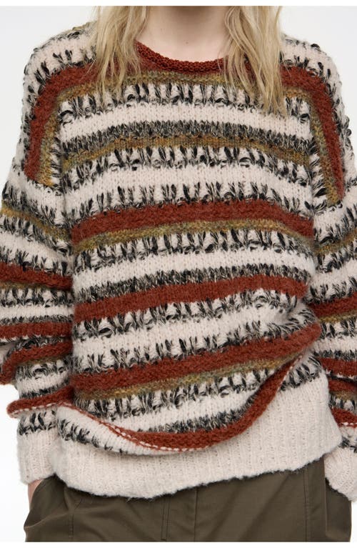 Bimba Y Lola Oversize Multistripe Sweater In Multi