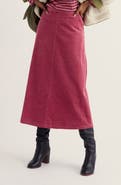 Seasalt Cornwall Window Wren Organic Cotton Corduroy Midi Skirt