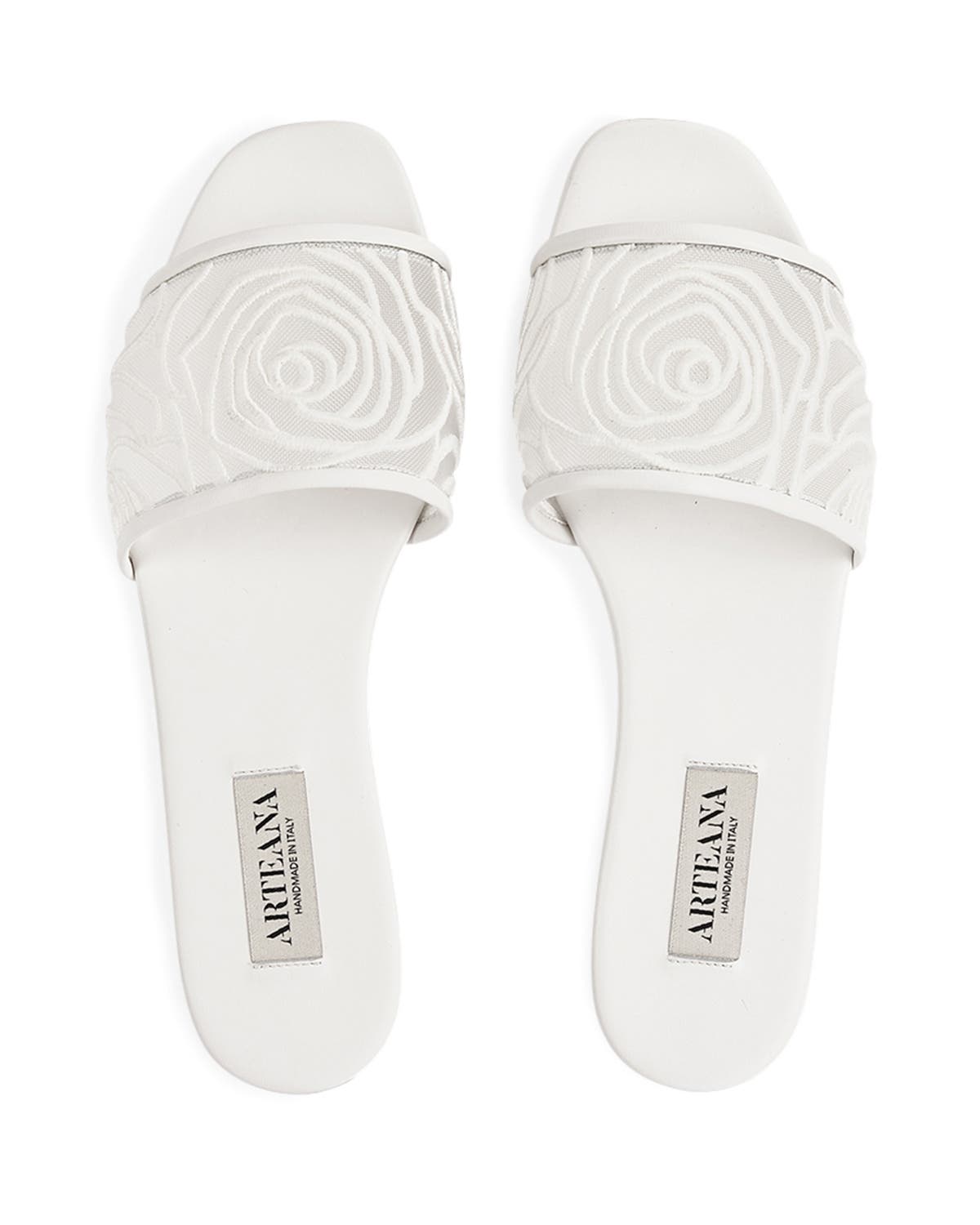 Sorrento Flat Slide, Alternate, color, White