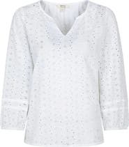 Mountain Warehouse Broderie Lightweight 3/4 Sleeve Casual Shirt