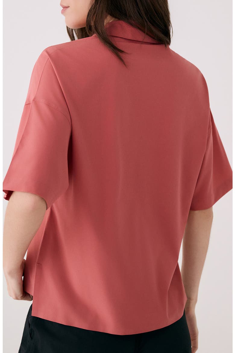Olivie Boxy Shirt, Alternate, color, TERRA ROSA