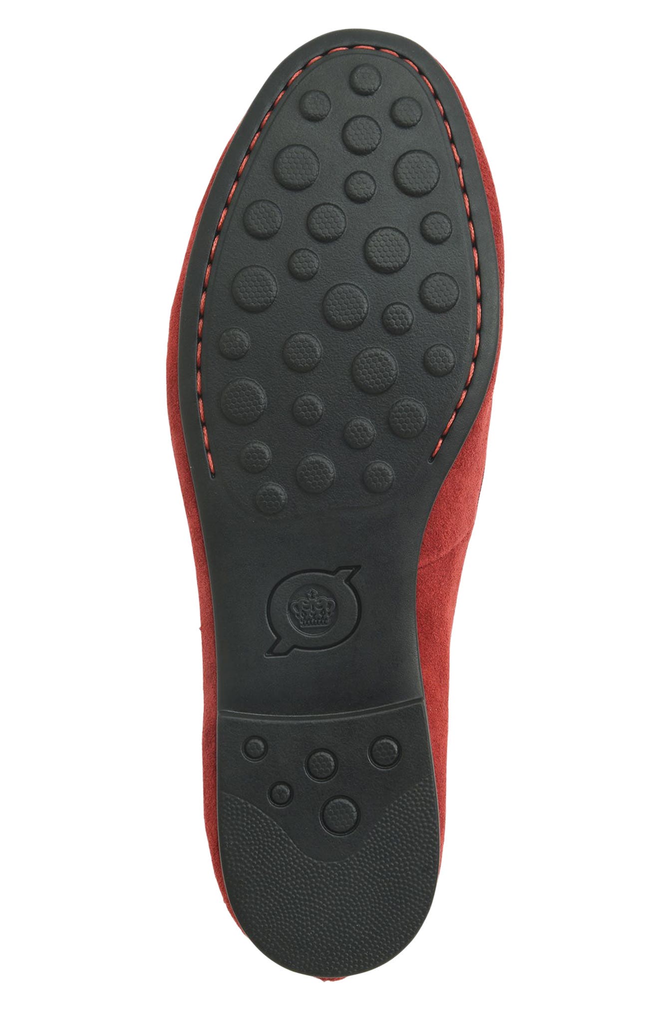Born Belina Suede Loafer, Alternate, color, RED SUEDE