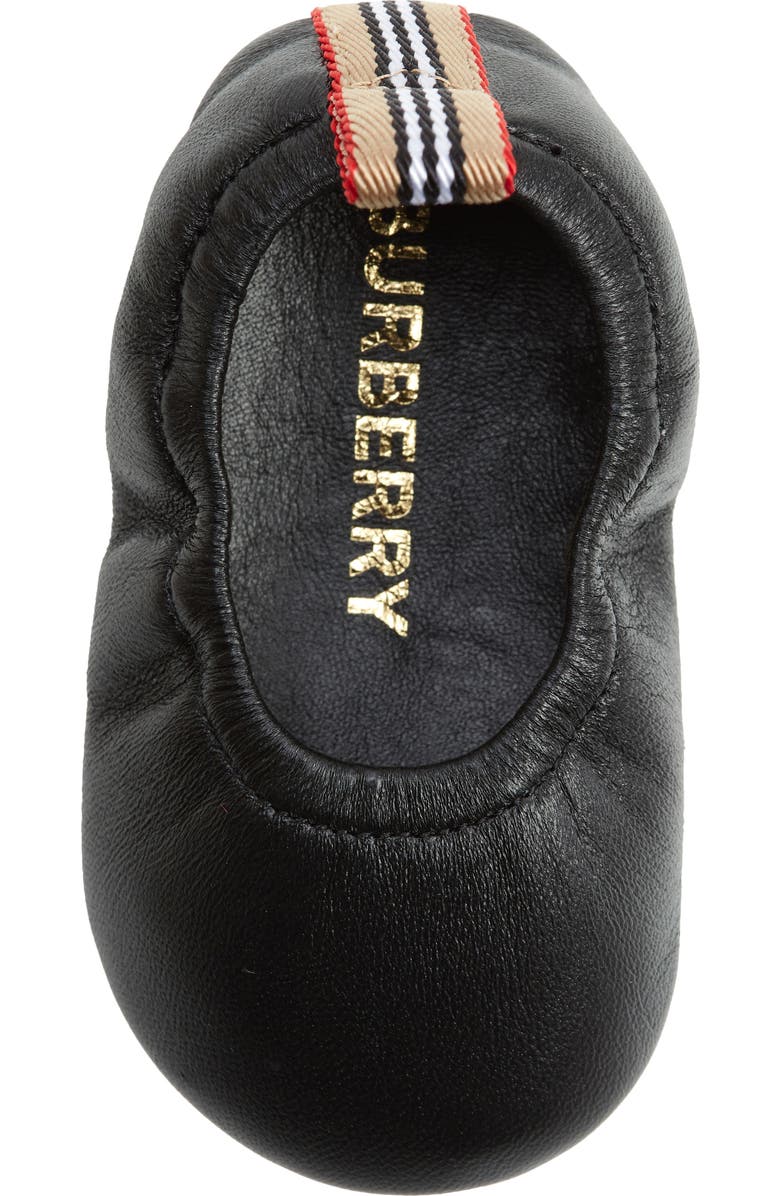 Burberry Layne Ballet Crib Shoe, Alternate, color,