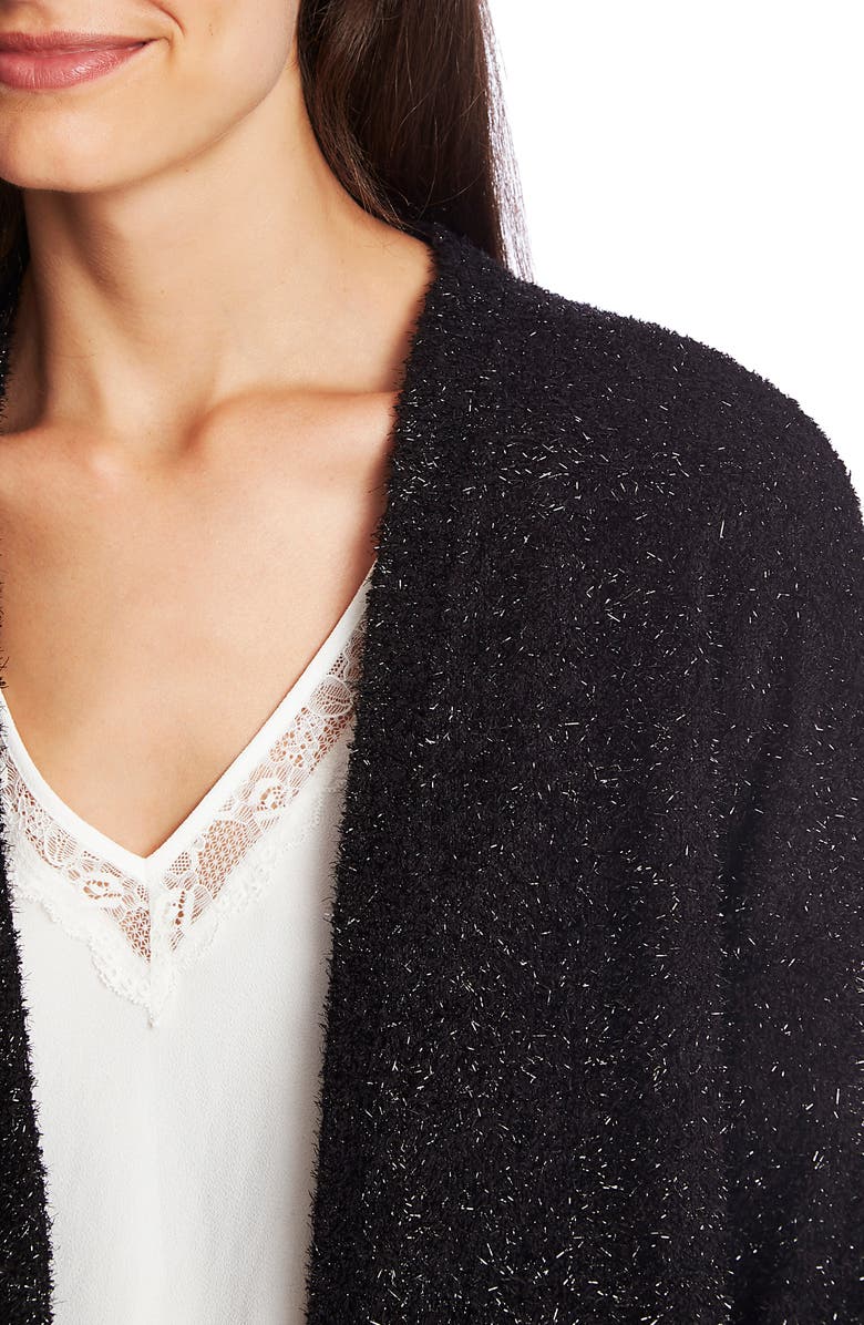 1.STATE Metallic Eyelash Cardigan, Alternate, color,