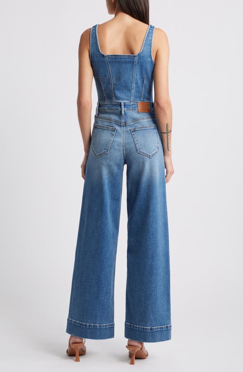HIDDEN JEANS Wide Leg Denim Jumpsuit, Alternate, color, 
