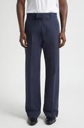 TOM FORD Compact Cotton Drill Wide Leg Pants