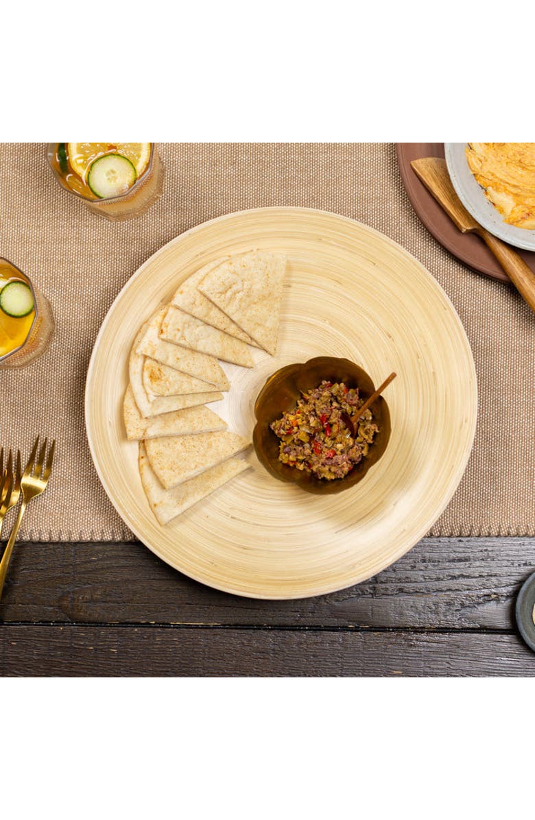 Lexa Footed Plate, 12 Inch, Alternate, color, White