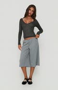 Princess Polly Lyrra Waffle Jersey Jorts