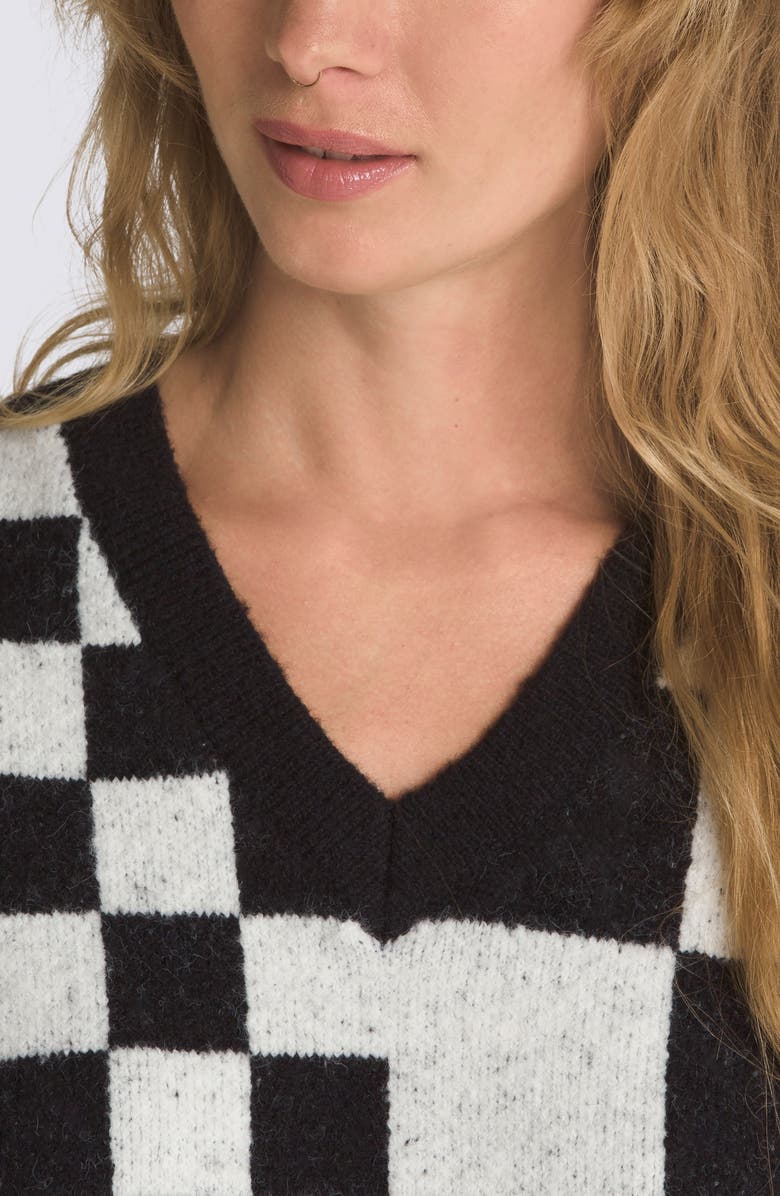 Vans Courtyard Checkerboard Sweater Vest, Alternate, color, 
