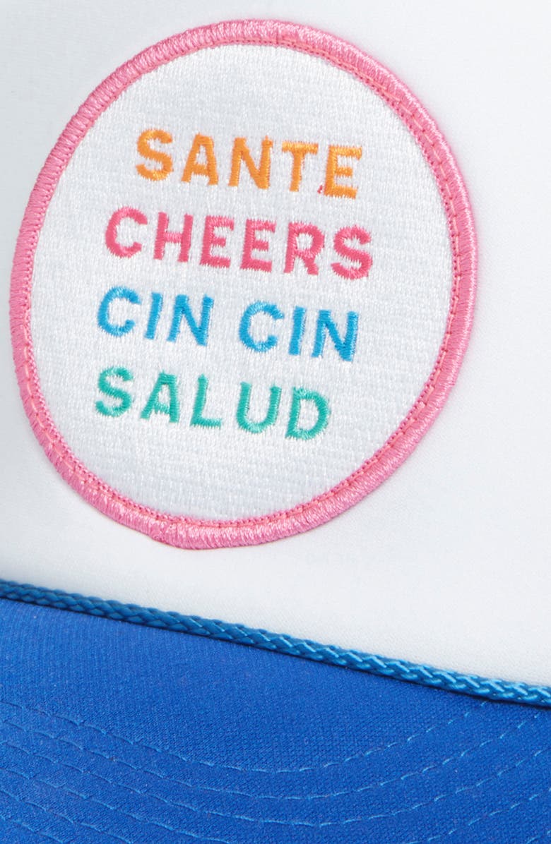 Friday Feelin’ Cheers Patch Trucker Hat, Alternate, color,