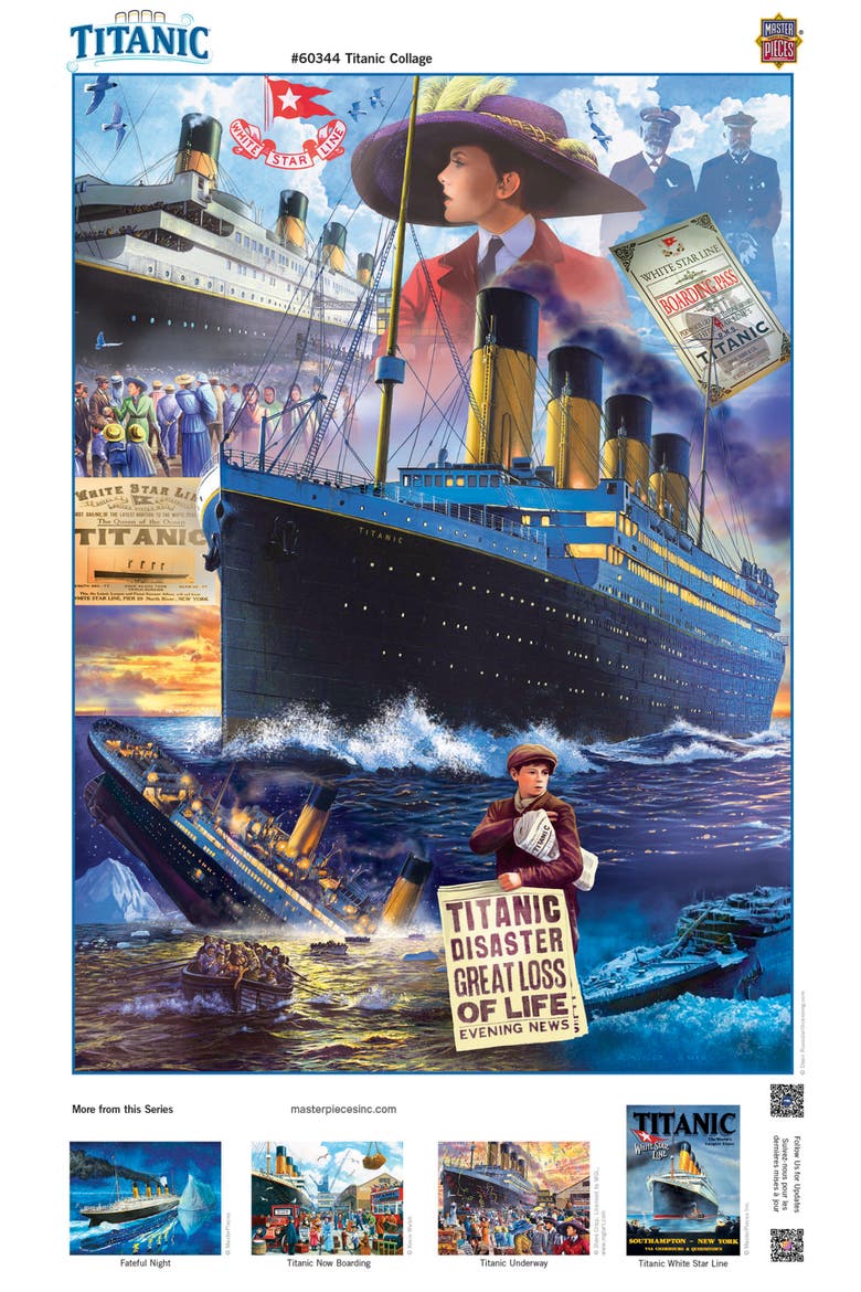 Titanic Collage 1000 Piece Jigsaw Puzzle, Alternate, color, Multicolor