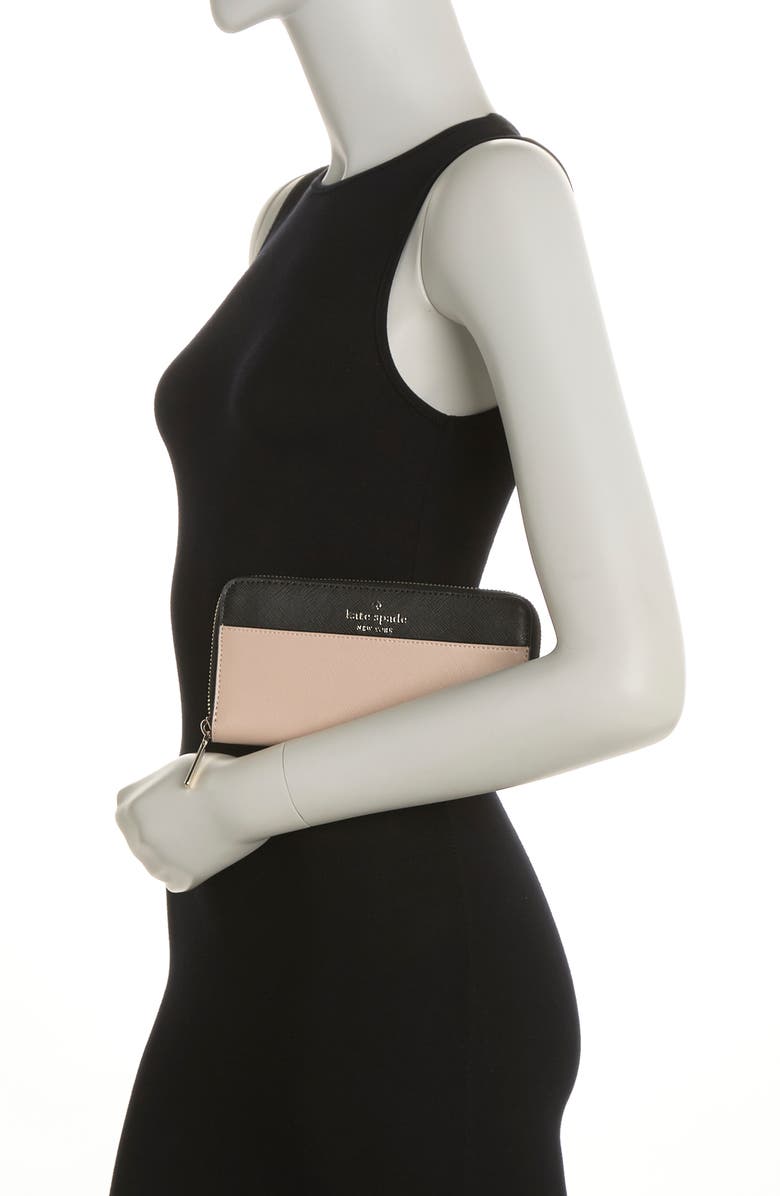 Kate Spade New York Staci Continental Wallet, Alternate, color, Warm Beige Multi