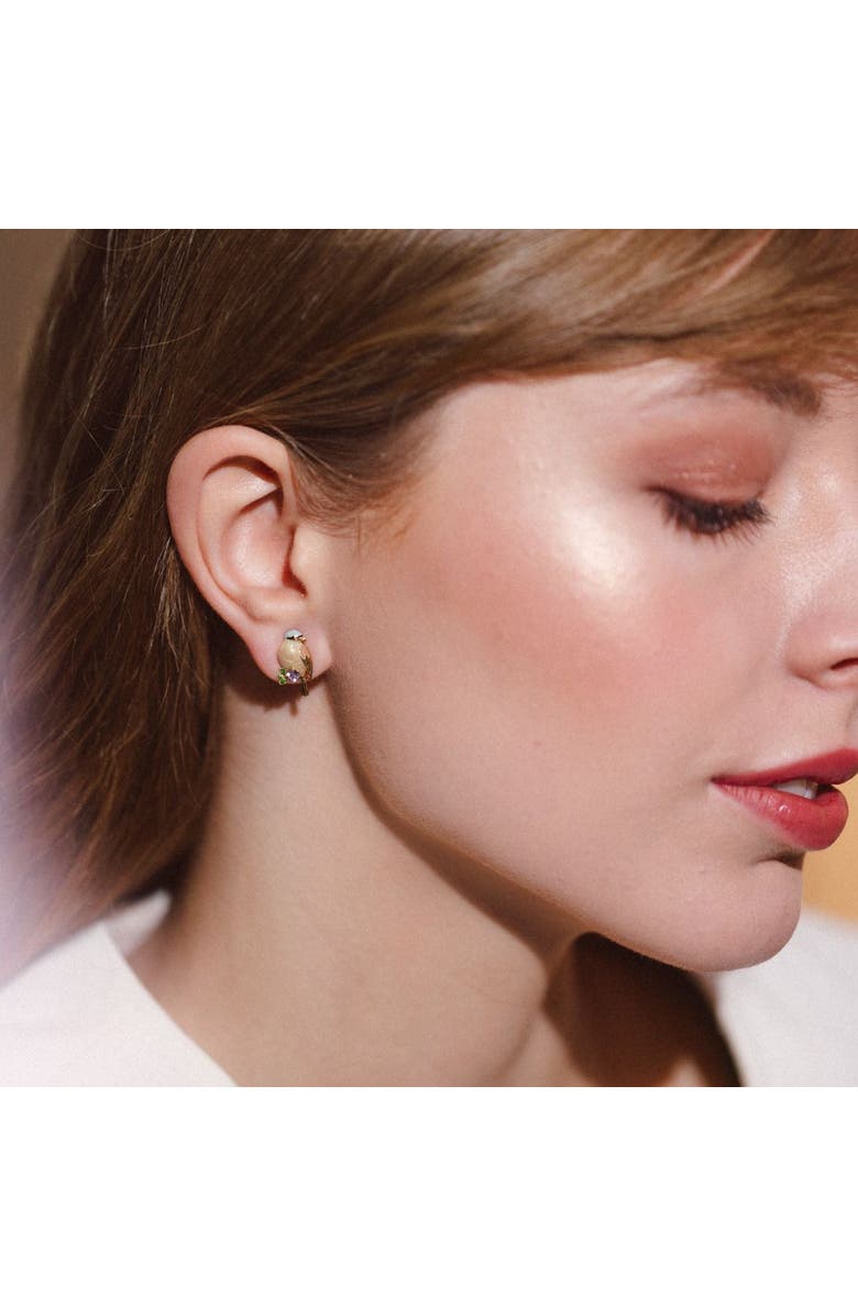 Bill Skinner Studio Goldcrest & Coal Tit Duet - Mismatched Earstuds, Alternate, color, Goldcrest And Coal