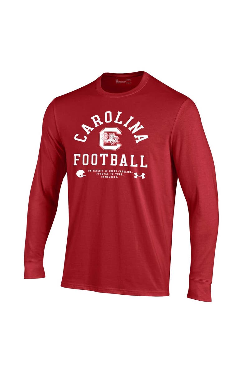 Under Armour Men's Under Armour Garnet South Carolina Gamecocks 2025 Sideline Football Performance Cotton Long Sleeve T-Shirt, Alternate, color, Garnet