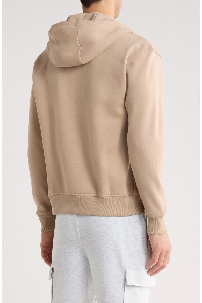 Full Zip Fleece Hoodie, Alternate, color, WARM SAND
