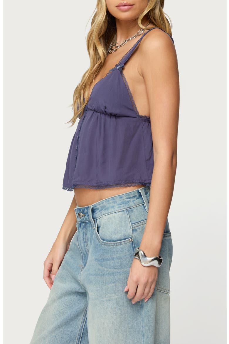 Andea Babydoll Camisole Top, Alternate, color, NAVY