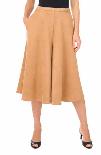 Ted Baker Faux Suede Wide Leg Culottes
