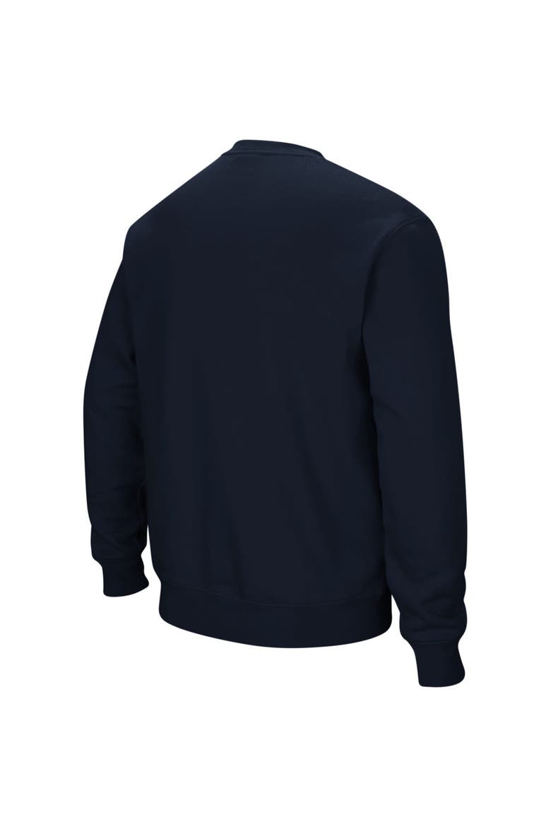 Men's Colosseum Navy Navy Midshipmen Arch & Logo Crew Neck Sweatshirt, Alternate, color, Navy