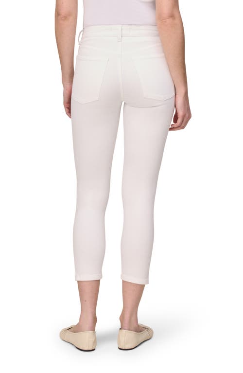 Warp & Weft Warp+weft Cropped Skinny Jeans In Optic