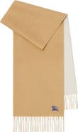 Burberry Embroidered Knight Reversible Cashmere Scarf