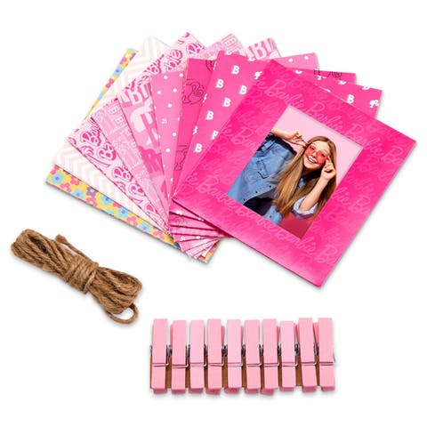 Colorful & Decorative Barbie-Themed Paper Frames for 2x3 Photo Projects