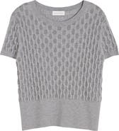 Dries Van Noten Target Short Sleeve Merino Wool Sweater