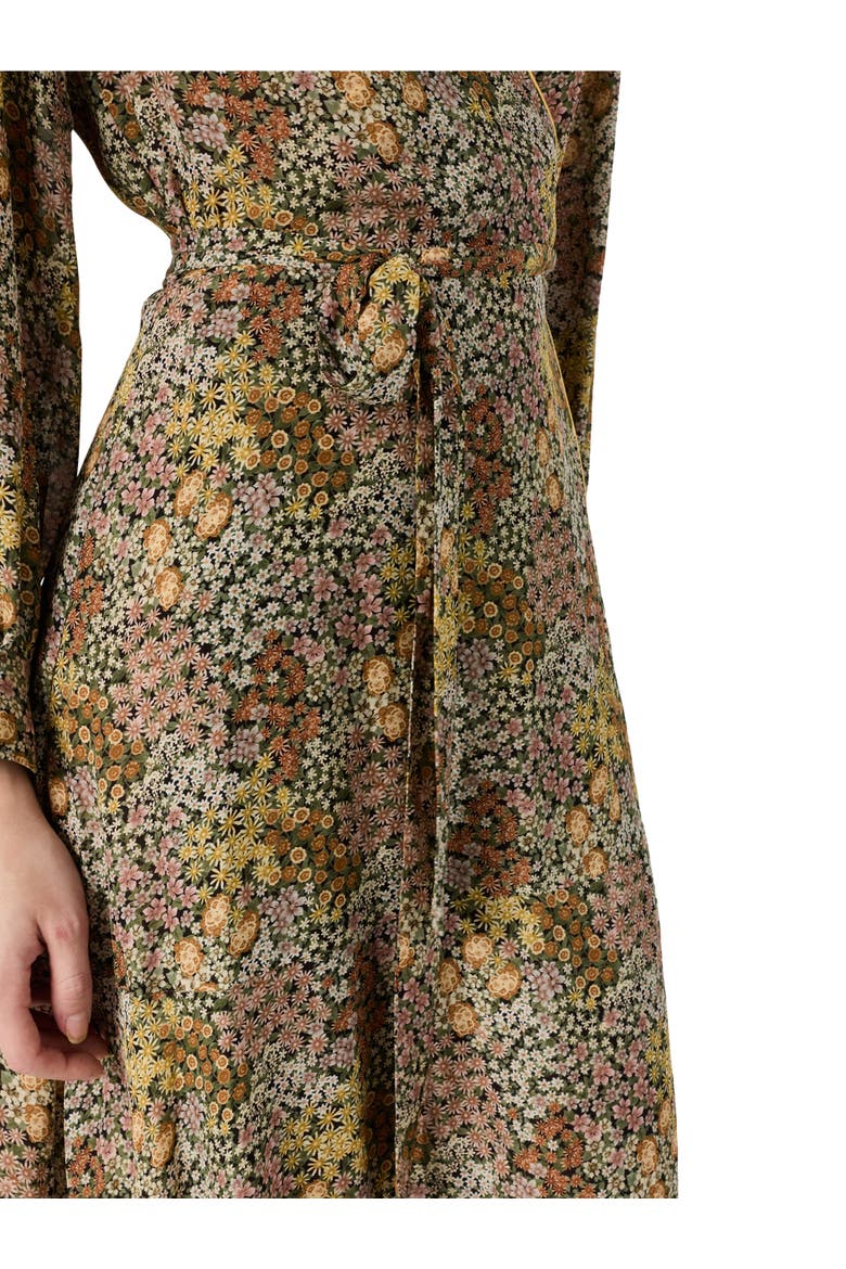 Draped Wrap Maxi Dress, Alternate, color, Pink