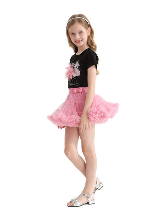 Mimi Tutu Kirby Swan Skirt Set In Pink Pastel