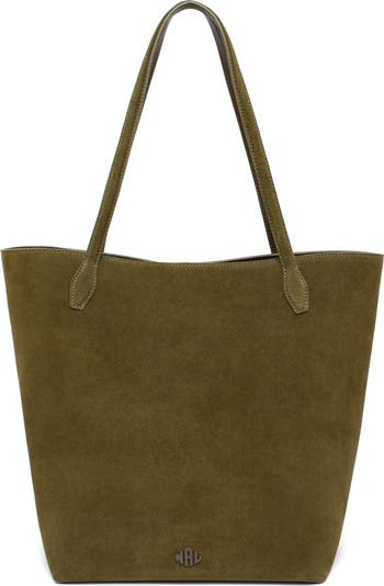 New Amsterdam Leatherworks Asher Large Suede Tote Bag