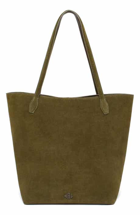 New Amsterdam Leatherworks Asher Large Suede Tote Bag