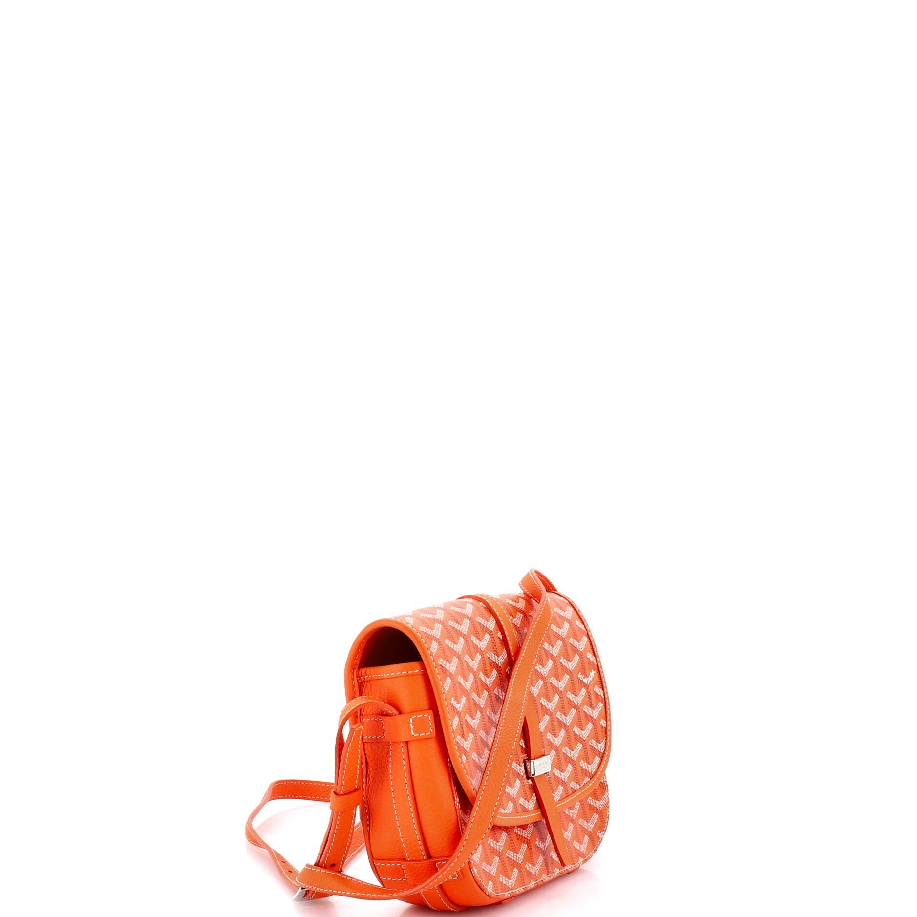 Pre-Owned Goyard Belvedere II Messenger Bag Coated Canvas PM, Alternate, color, Orange