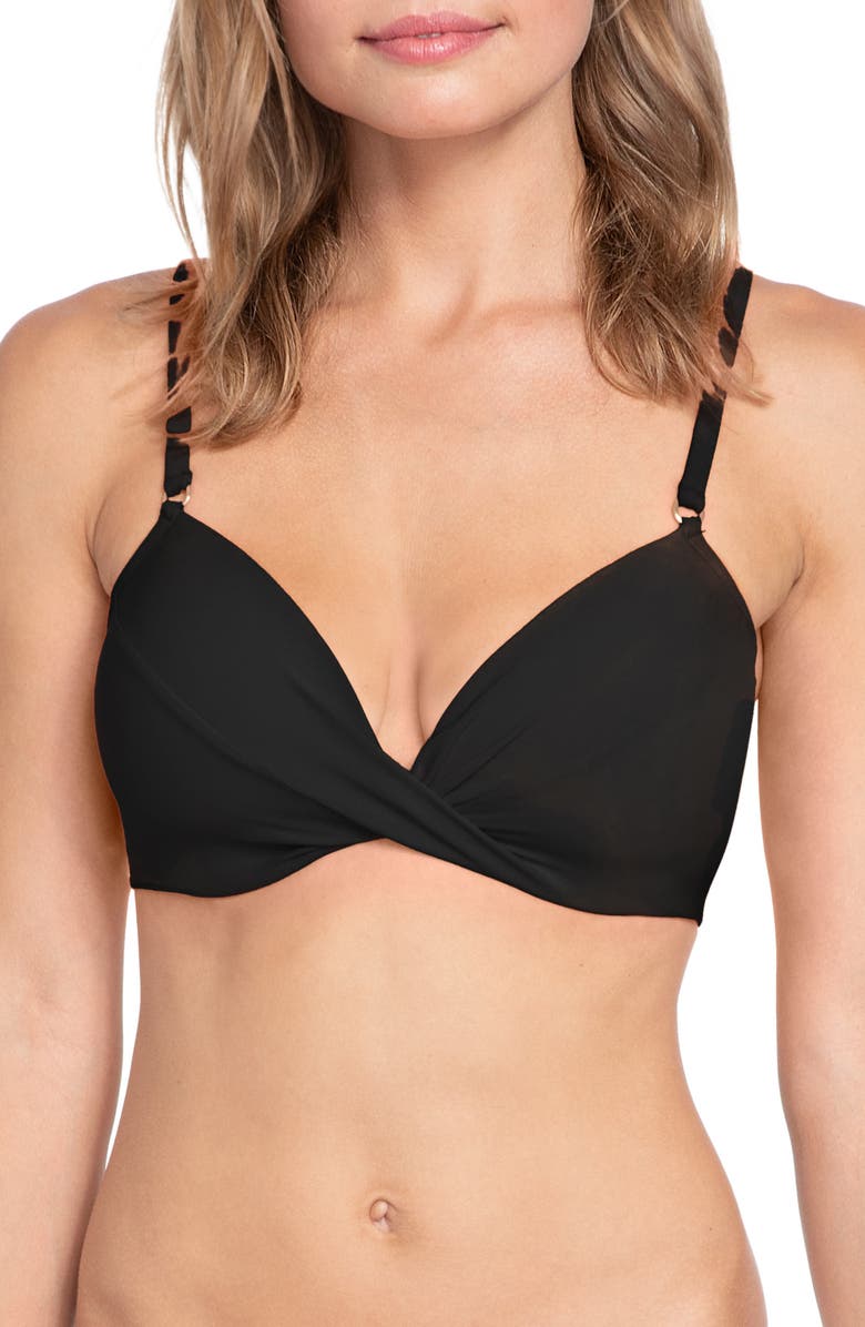 Robin Piccone Ava Extender Bra Bikini Top, Main, color, 
