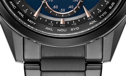 Citizen Mens Black Stainless Steel Bracelet Watch At8265-57l In Black