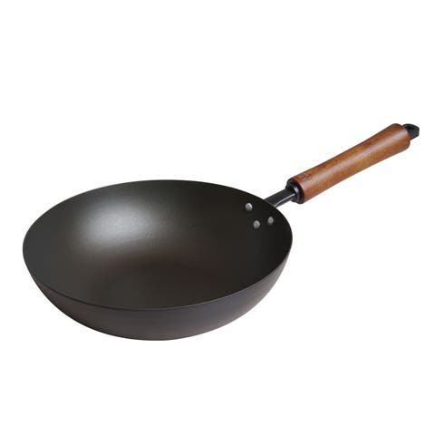 Carbon Steel Preseasoned Stir Fry Pan